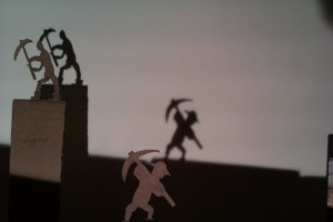 Experimenting with shadow puppets